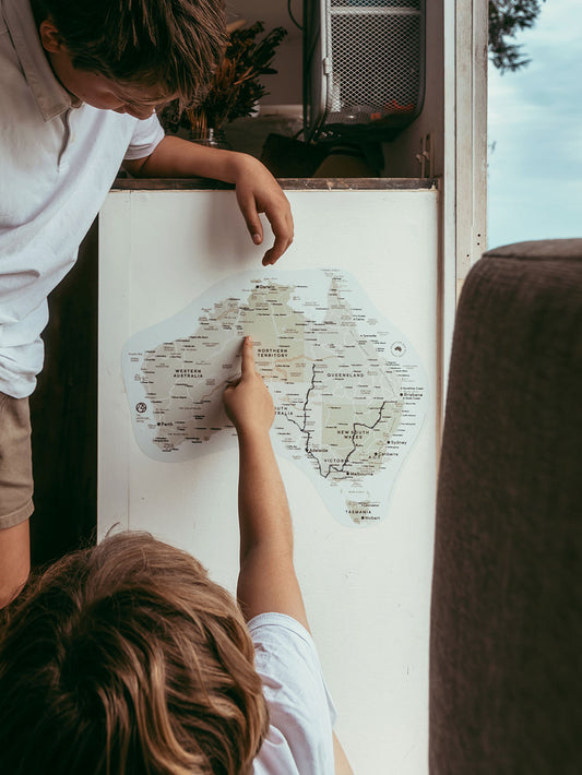Aussie Adventure Sticker Map
