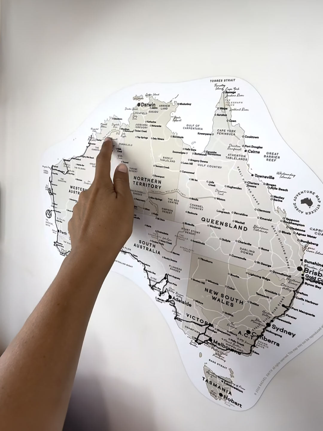 Aussie Adventure Sticker Map